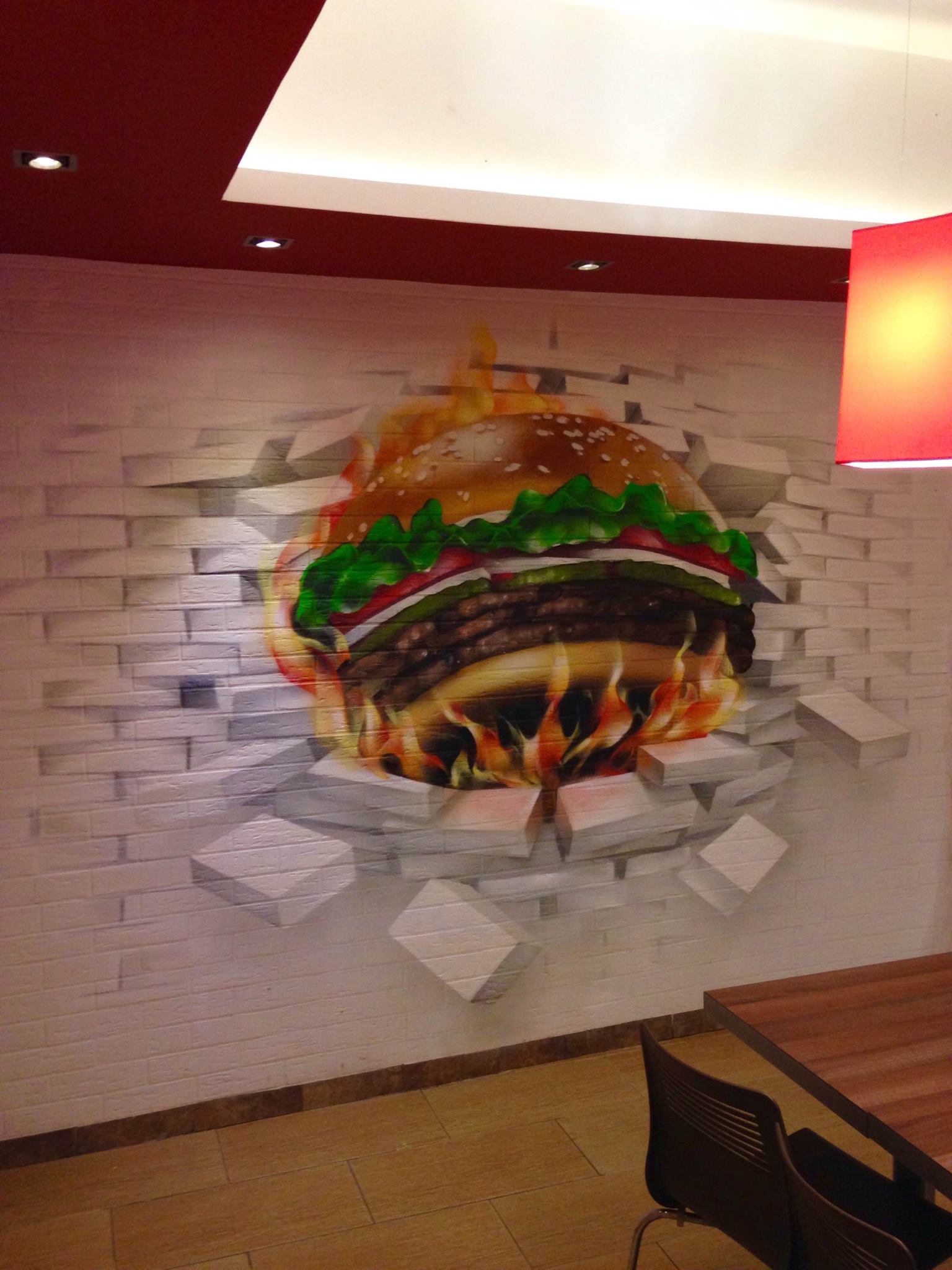 Интерьер ресторана "BURGER KING"